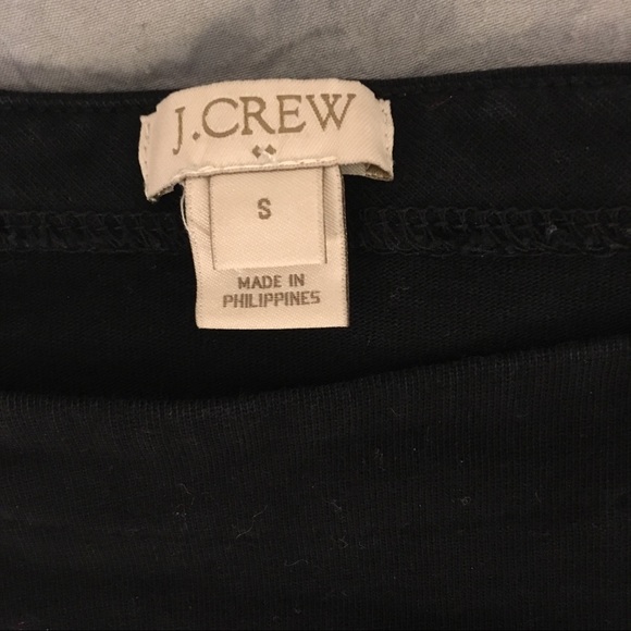 J Crew black boat neck bell sleeve top - Picture 3 of 4